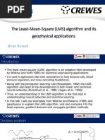 The Least-Mean-Square (LMS) Algorithm and Its Geophysical Applications