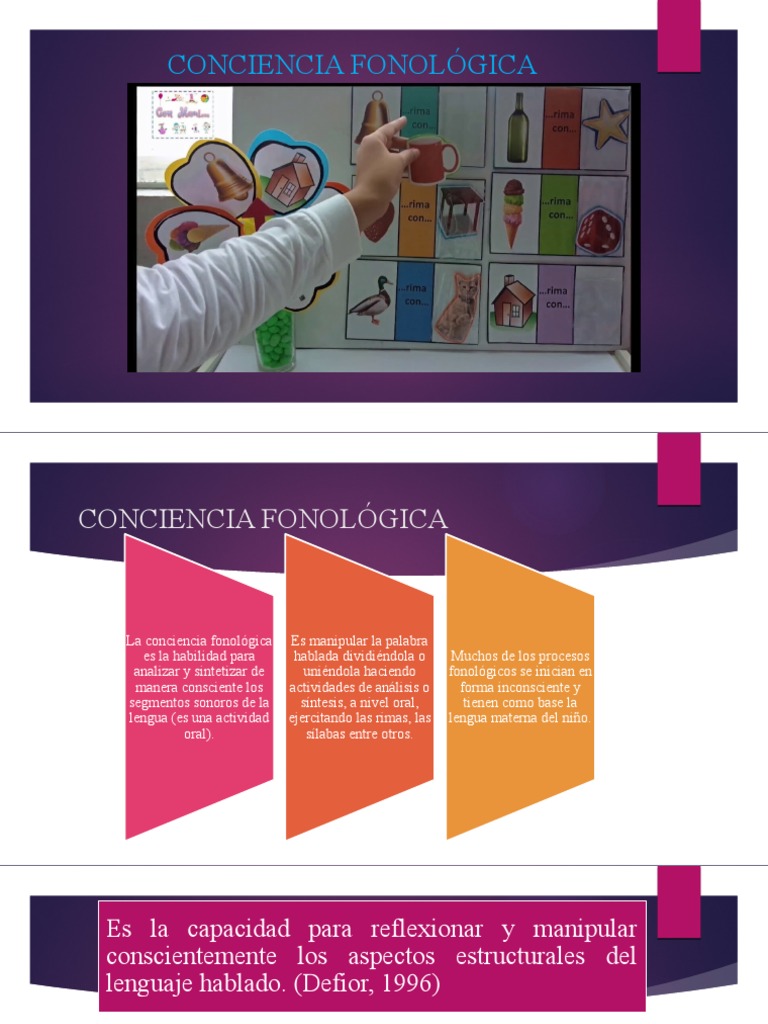 Conciencia Fonologica | PDF | Palabra | Aquisición de idioma