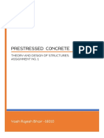 Prestressed Concrete: Theory and Design of Structures Assignment No. 1