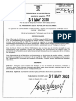 Decreto 769 Del 31 de Mayo de 2020