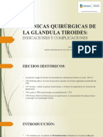 Técnicas Quirúrgicas para Cirugía de Tiroides