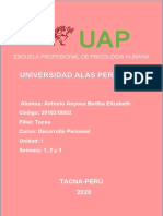 Desarrollo Personal Unidad 1,2 Y3 Antonio Ayosa Bertha