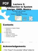 Introduction To System Design, VHDL Basics