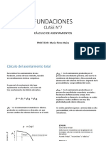 Fundaciones - Clase N°7 (Calculo de Asentamientos) PDF