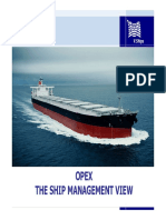 Opex The Ship Management View: V.Ships