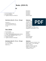 List of Books PDF