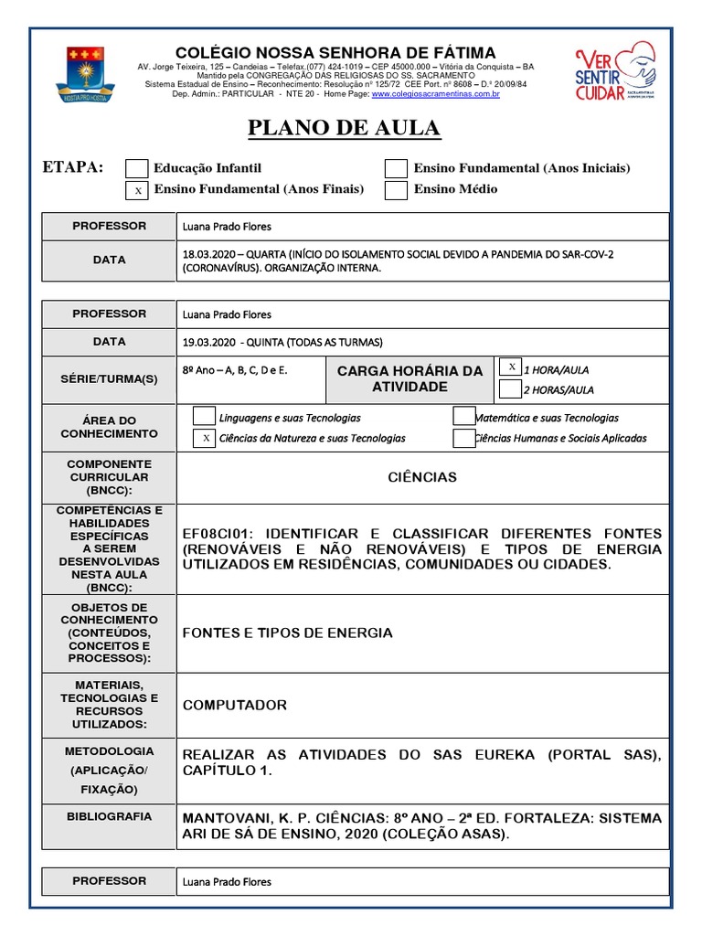Plano de Aula | Download grátis PDF | Engenharia Elétrica | Eletricidade