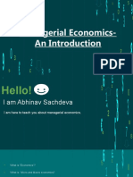 Managerial Economics-An Introduction (Abhinav Sachdeva)