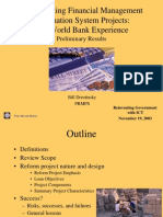 Implementing Financial Management Information System Projects: The World Bank Experience