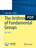 (Contributions in Mathematical and Computational Sciences Volume 2) Jakob Stix (Editor) - The Arithmetic of Fundamental Groups - PIA 2010-Springer (2012)