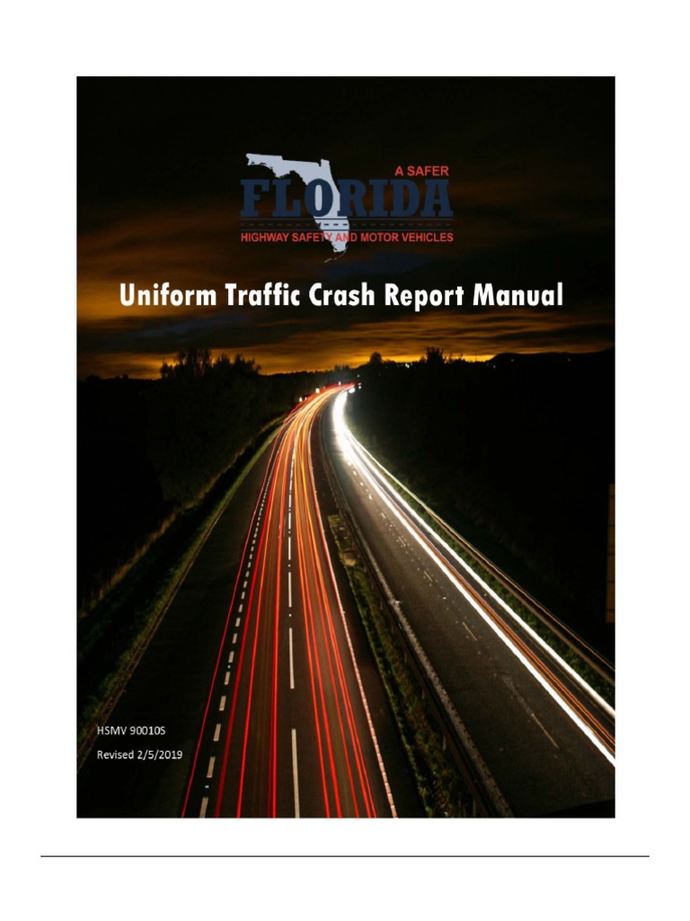 Florida Traffic Crash Report Manual | PDF | Traffic | Road