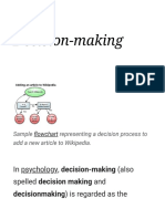 Decision-Making - Wikipedia