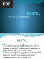 De Stijl: History of Architecture - 3