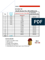 HLA Wealth Booster Plus Savings and Protection Plan Projections