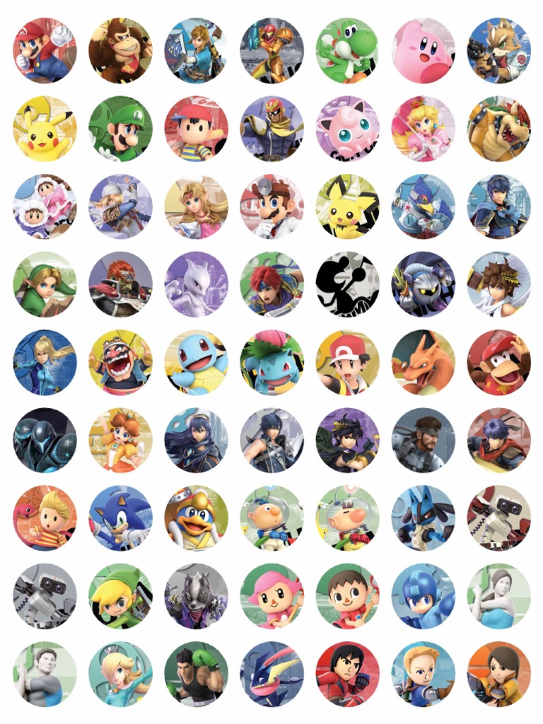 Amiibo Coin 1in Sheet - Coins 1 | PDF