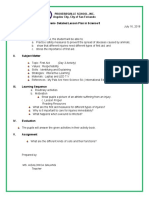 Semi-Detailed Lesson Plan in Science 5: Proverbsville School, Inc. Angeles City, City of San Fernando