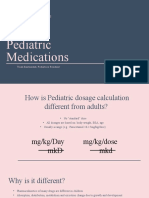 Intern's Lecture On Pediatric Computation of Medications