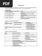 Shopping Cart Project Objective:: Project Design: A. System Design