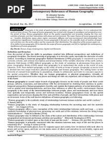 Human Geography PDF