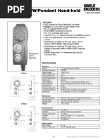 Series EHDW/Pendant Hand-Held: Features