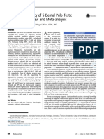 Diagnostic Accuracy of 5 Dental Pulp Tests: A Systematic Review and Meta-Analysis