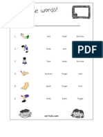 Vocabulary Body 5 Primaria