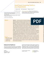 Automating A Manual Sepsis Screening Tool in A Pediatric Emergency Departemen