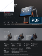 SUNMI T2 POS with Dual Displays and Facial Recognition