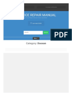 Doosan - SERVICE REPAIR MANUAL PDF