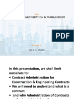 Contract Administration & Management