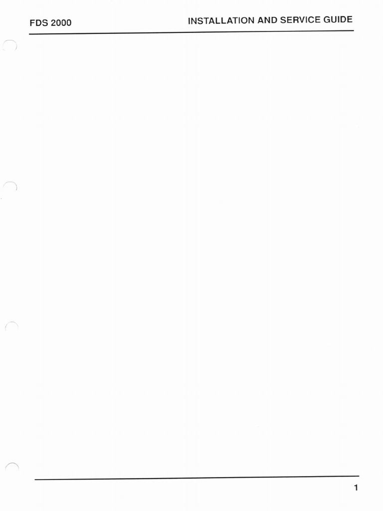 FDS 2000 PDF Manual. | PDF