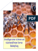 Grundlagen eier sicheren und rückstandsfreien Varroabekämpfung .- Dr. Berg