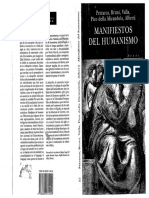 1-Pico Della Mirandola - Manifiestos Del Humanismo