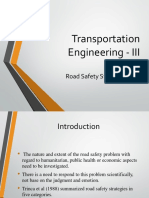 Transportation Engineering - III: Road Safety Strategy