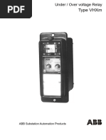 Type VHXM: Under / Over Voltage Relay