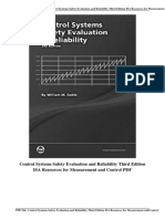 Control Systems Safety Evaluation and Reliability Third Edition ISA Resources For Measurement and Control PDF