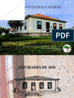 Portfólio Centro Cultural Casarão - 2018 e 2019
