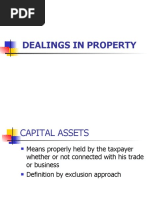 Dealings in Property