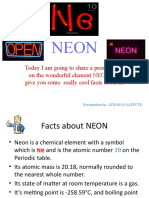 NEON Element Periodic Table