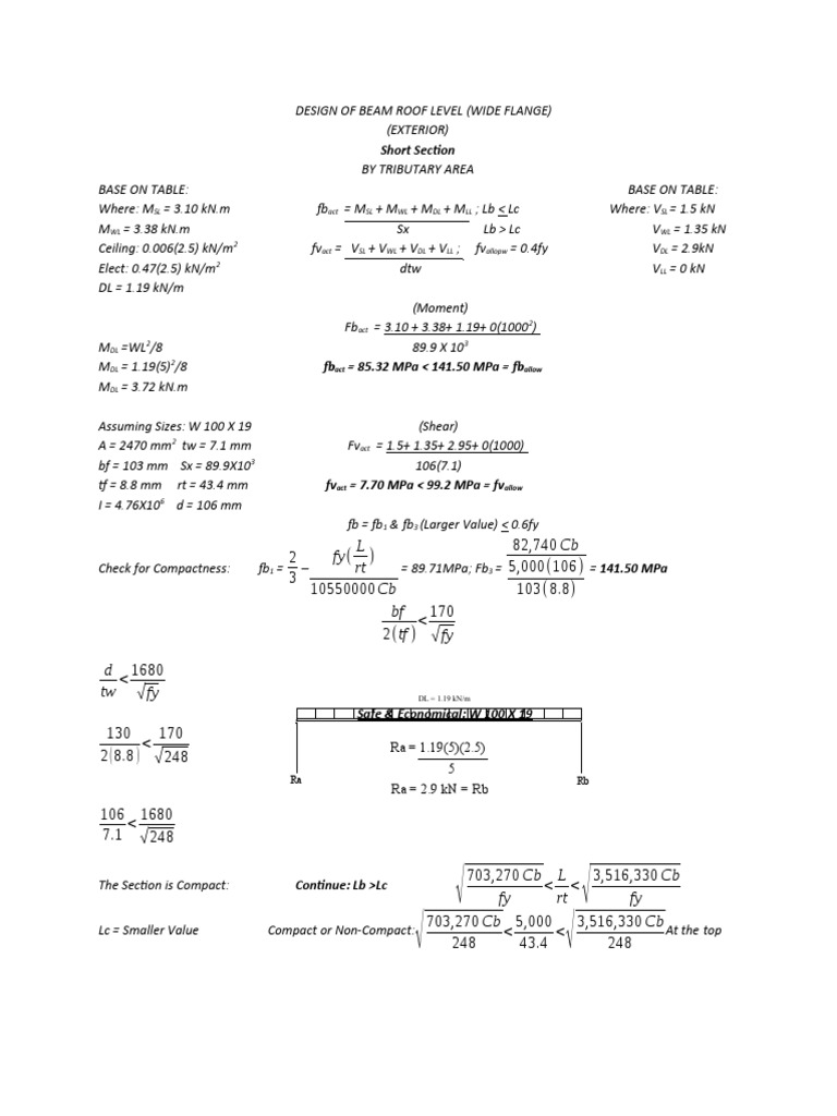 Design Of Beam Pdf Building Materials