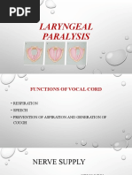 ENT-Laryngeal Paralysis