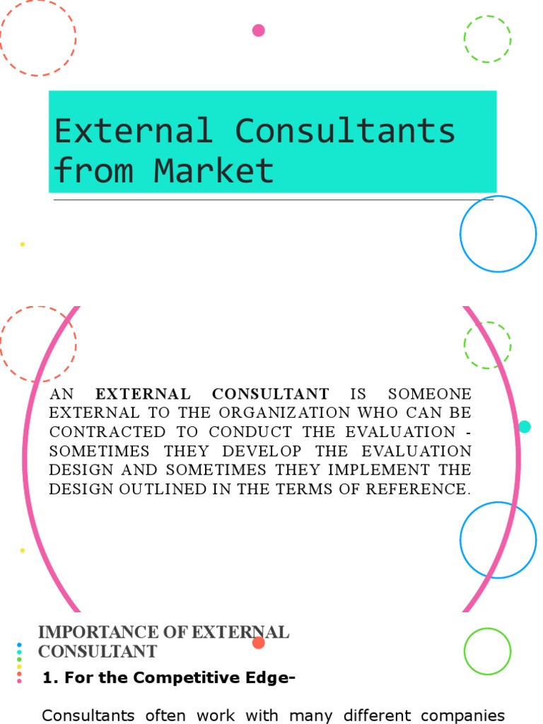 External Consultants From Market | PDF | Consultant | Expert