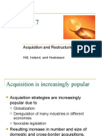 Acquisition and Restructuring Strategies: Hitt, Ireland, and Hoskisson