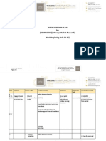 Weekly Session Plan For (BSBMKG607) (Manage Market Research) Week Beginning (July 20-26)