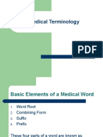Medical Terminology Elements