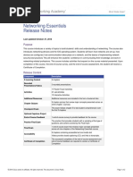Networking Essentials Release Notes: Purpose
