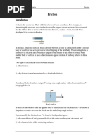 Friction: ES 1022y Engineering Statics Friction