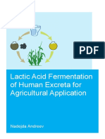 Lactic Acid Fermentation of Human Excreta For Agr-Wageningen University and Research 401835