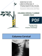 Columna Cervical y Lumbar