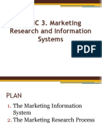 TOPIC 3. Marketing Research and Information Systems